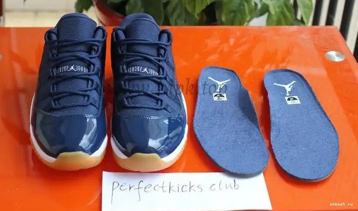 Authentic Gum Navy 11 Air Low Jordan 0522